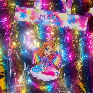 Vintage 90’s Lisa Frank Angel Clear Tote Bag